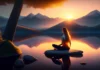 E.34 आत्मा का स्थान और मन की तरंगे truegyantree woman-meditating-rock bhagwat geeta